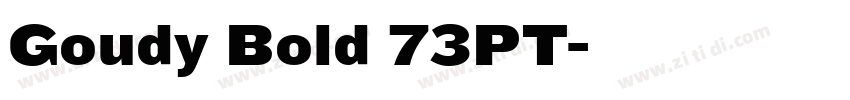 Goudy Bold 73PT字体转换